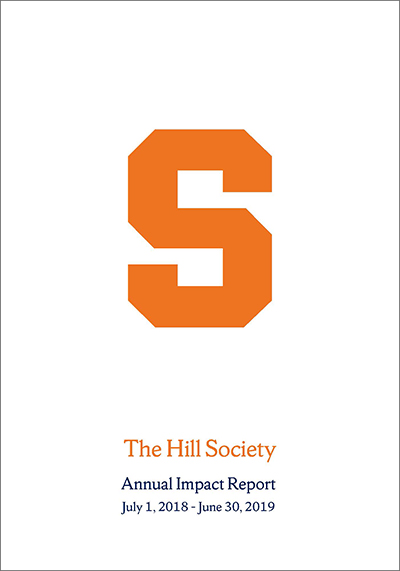 The Hill Society 2019 Impact Report cover displayed in a new window