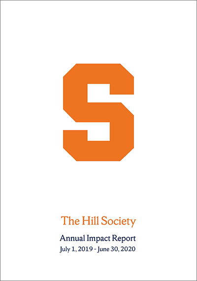 The Hill Society 2020 Impact Report cover displayed in a new window