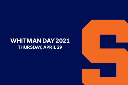 Whitman Day 2021 Thursday April, 29
