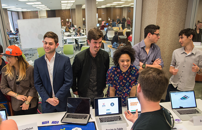 Students at Blackstone Launchpad event