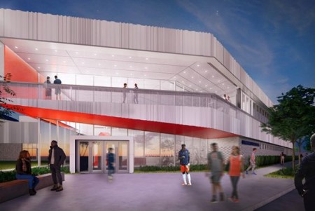 Artist rendering of John A. Lally Athletics Complex