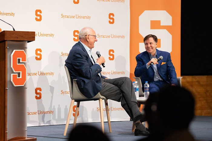 Bob Costas kicked off our Boeheim Beyond Basketball Series over brunch during Orange Central 2023. displayed in a new window